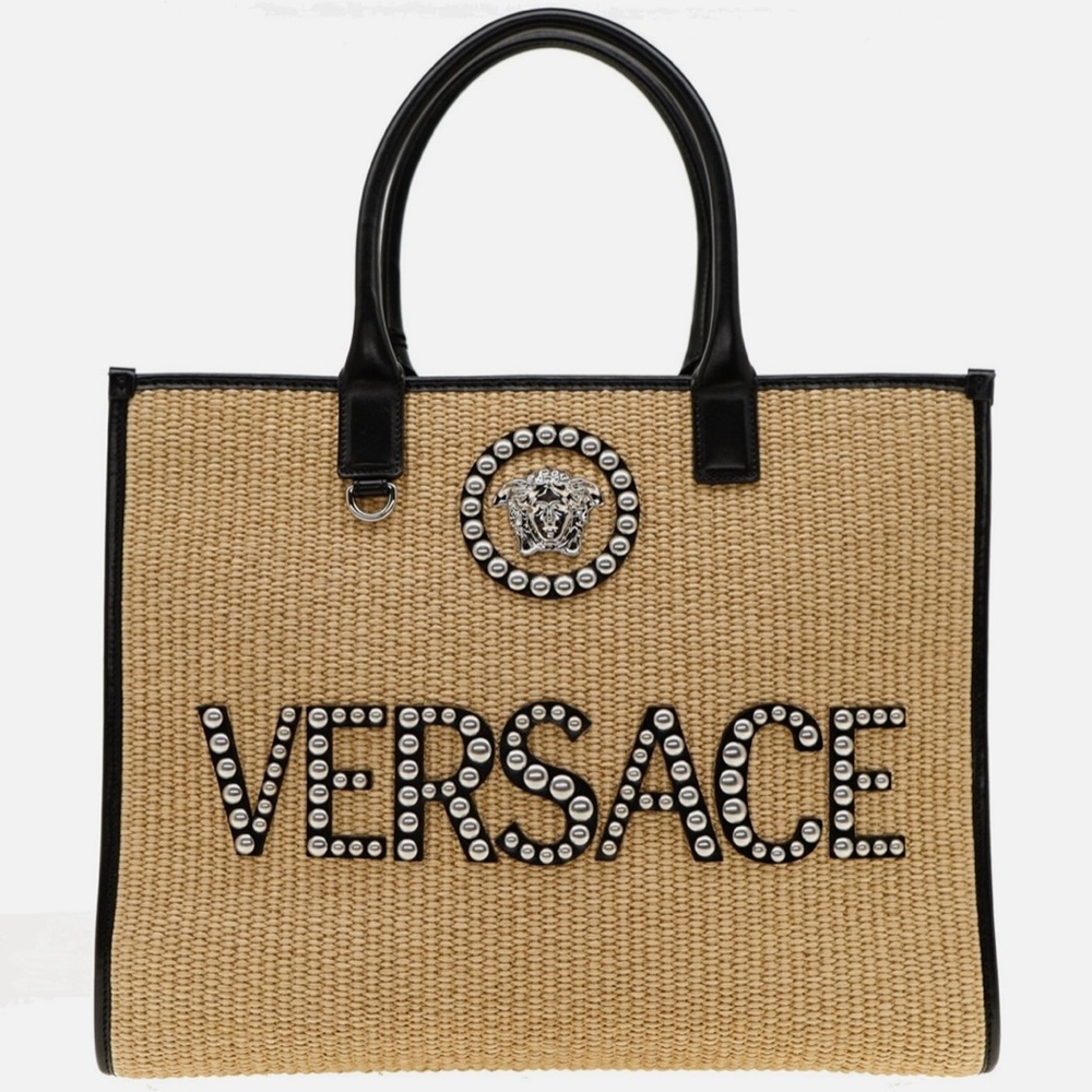 Versace Studded Medusa Tote